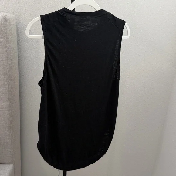 ADIDAS LOGO TANK Heathered Black Medium - Picture 2 of 5